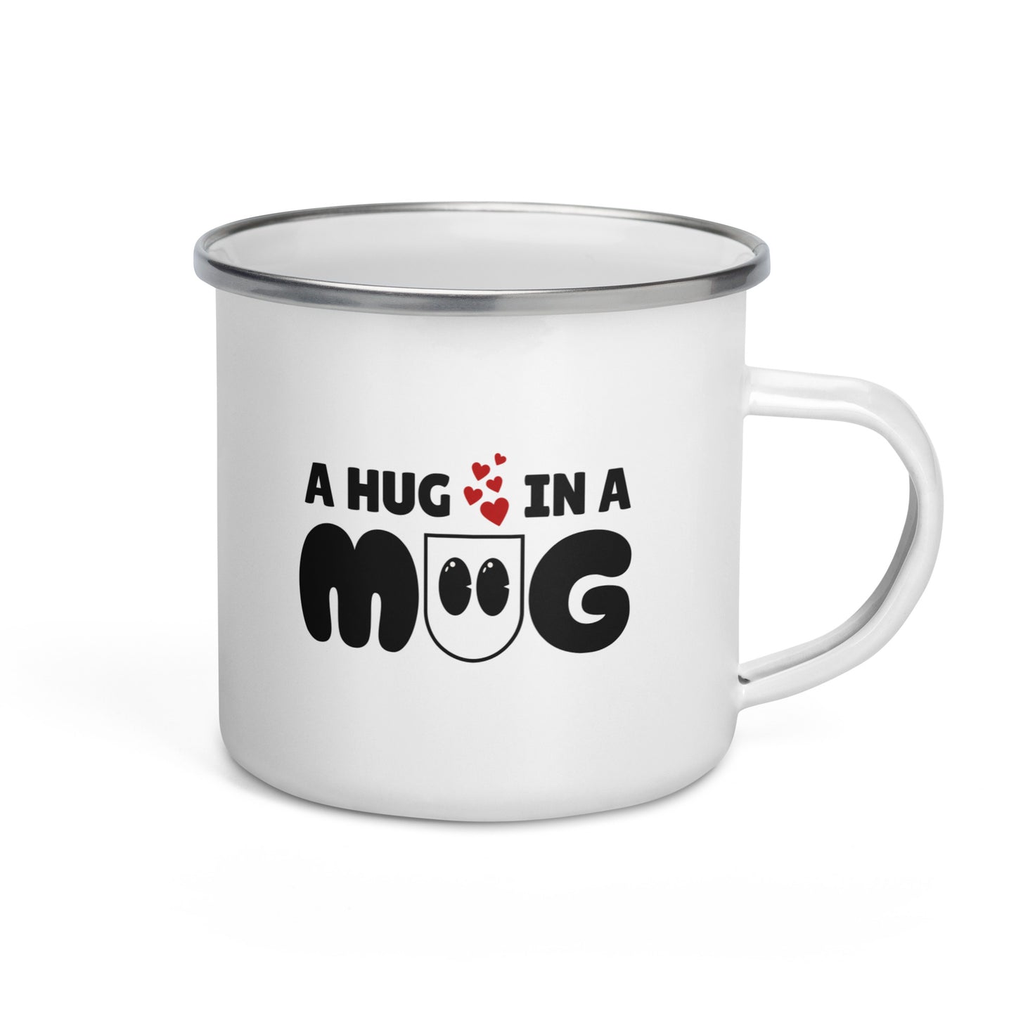 A Hug in a Mug Enamel Mug